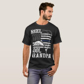 T-shirt Papi super cool pêcheur de bass Git (Devant entier)