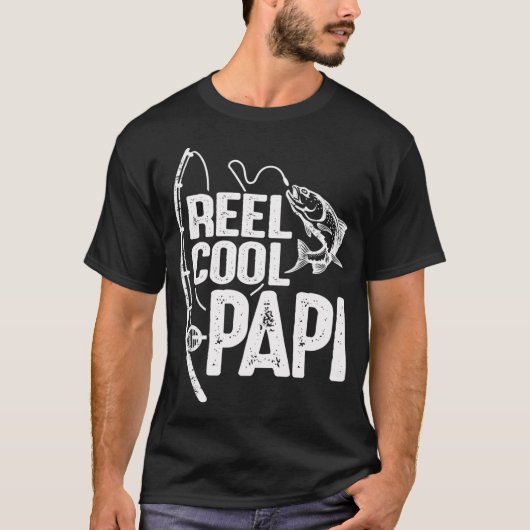 T-shirt Papi Super Drôle de Pêche Papy (Devant)