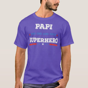T-shirt Papi Superdad superhero superpapa père héros