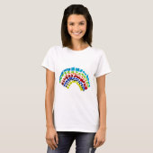 T-shirt Papier arc en ciel (Devant entier)