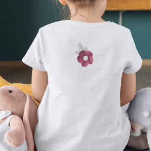 T-Shirt Papier Bouquet circulaire à fleurs 3D