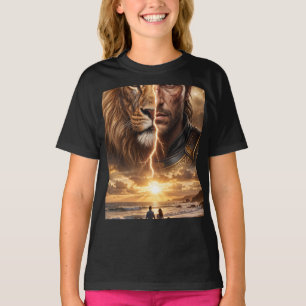T-shirt Papier cadeau Epic Lion and Warrior Sunset