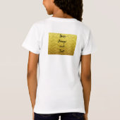 T-Shirt Papier doré de luxe personnalisé (Dos)