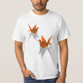 T-shirt Papier d'origami d'oiseaux (Devant)