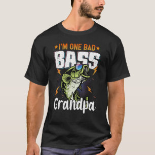 T-shirt Papier Je suis un méchant grand-père de pêche à la
