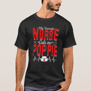T-shirt Papier Nursing Papy Ma infirmière préférée m'appel