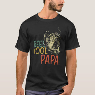 T-shirt Papier pour homme pêche Fête des pères Retro Bobin