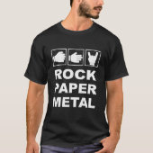 T-shirt Papier rock | Funny Rock and Roll Hand Gestur (Devant)