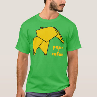 T-shirt Papier Safari éléphant jaune