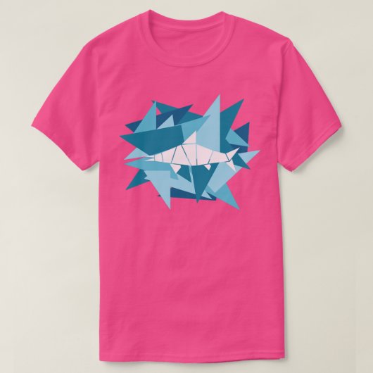 T-shirt Papier Shards Origami Ichthyosaurus (Design devant)