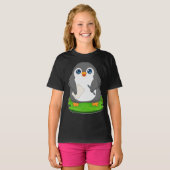 T-shirt Papier stylo pingouin (Devant entier)