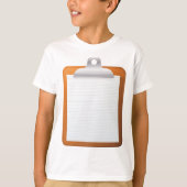 T-shirt Papier Sur Un Porte - bloc (Devant)