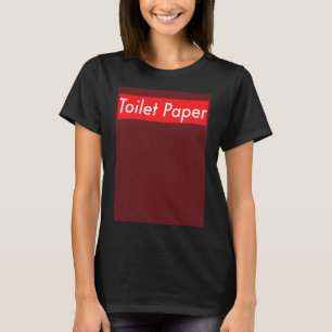 T-shirt Papier Toilet TP Vendu Panique Quarantaine Rouge B