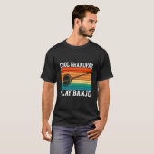 T-shirt Papiers joue du banjo Papi (Devant entier)