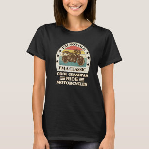 T-shirt Papiers Retro Cool Grandpas Conduisent Motocyclett