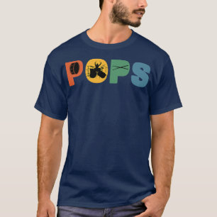 T-shirt Papiers rétro tambours Grand-père Tambour, euh Pap