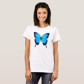 T-shirt Papilio Ulysses Butterfly Ladies Crop Shirt (Devant entier)