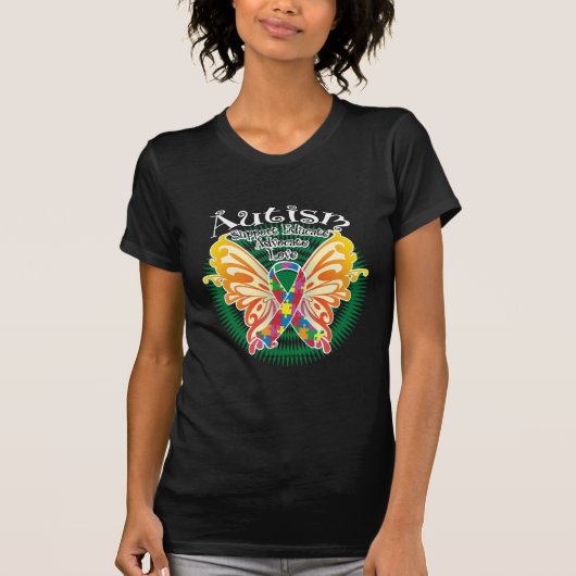 T-shirt Papillon 3 d'autisme (Devant)