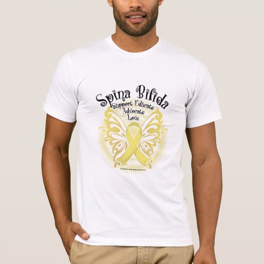 T-shirt Papillon 3 de spina bifida (Devant)