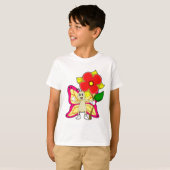 T-shirt Papillon à fleurs (Devant entier)