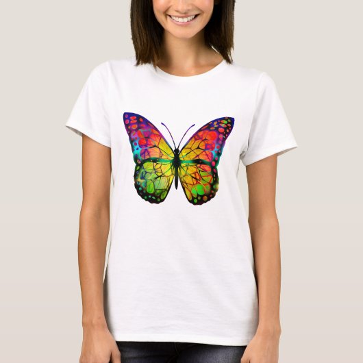 T-SHIRT PAPILLON ABSTRAIT (Devant)