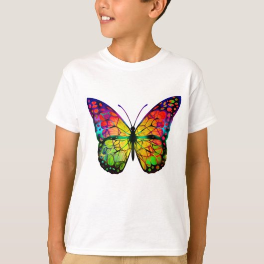 T-SHIRT PAPILLON ABSTRAIT (Devant)