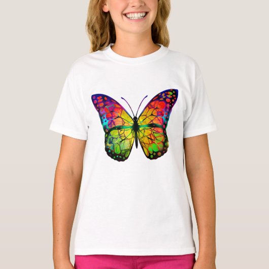 T-SHIRT PAPILLON ABSTRAIT (Devant)