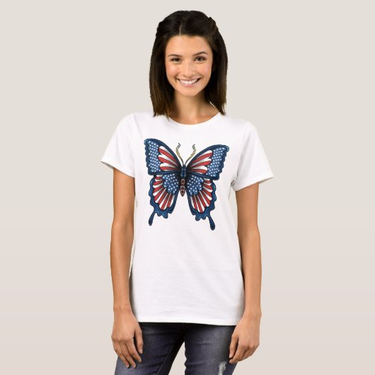 T-shirt Papillon américain (Devant entier)