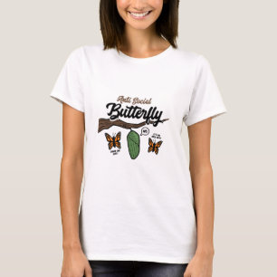 T-shirt Papillon anti social
