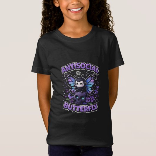 T-Shirt Papillon Antisocial (Devant)