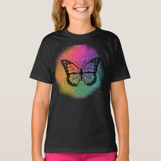 T-shirt Papillon aquarelle (Devant)