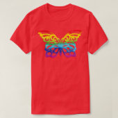 T-shirt papillon arc-en-ciel (Design devant)