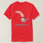 T-shirt Papillon arc-en-ciel Unicorn Kitten (Design devant)