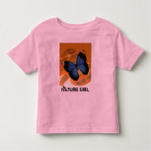 T-shirt Papillon Art Nature-Girl . enfants (Devant)