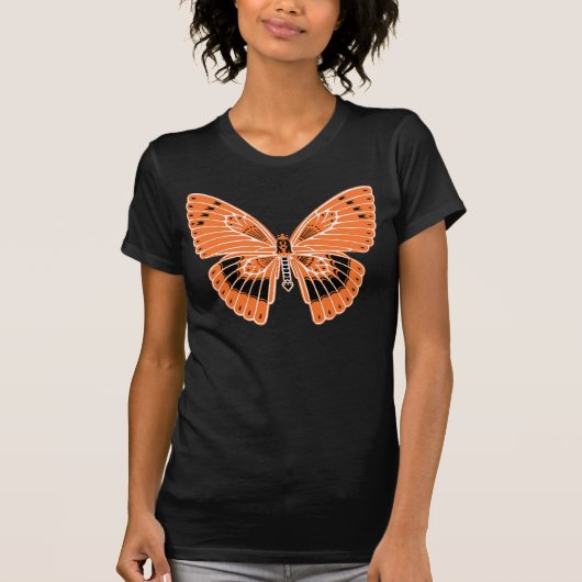 T-shirt Papillon Art Nouveau Orange (Devant)