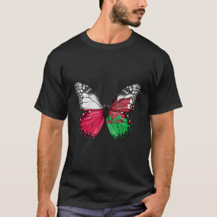 T-shirt Papillon au drapeau polonais gallois