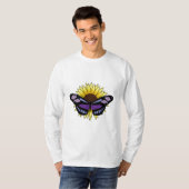 T-shirt Papillon au tournesol (Devant entier)