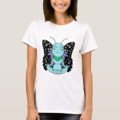 T-shirt Papillon au Yoga Stretching Legs (Devant)