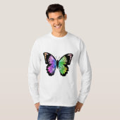 T-shirt Papillon aux couleurs arc-en-ciel (Devant entier)