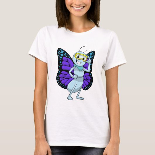 T-shirt Papillon aux lunettes (Devant)