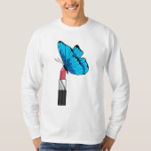 T-shirt Papillon avec bâton à lèvres (Devant)