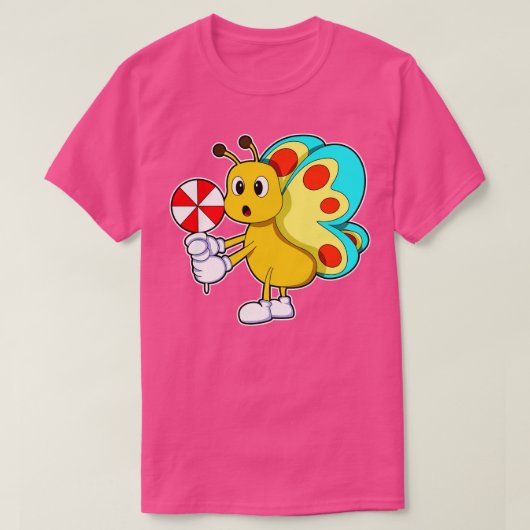 T-shirt Papillon avec bonbon (Design devant)