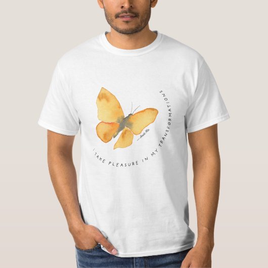 T-shirt Papillon avec citation Anaïs Nin (Devant)