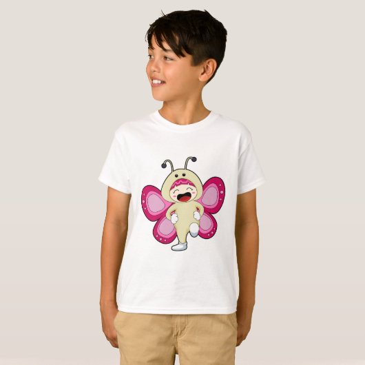 T-shirt Papillon avec costume (Devant entier)