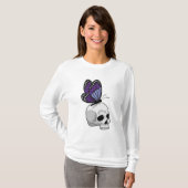 T-shirt Papillon avec crâne (Devant entier)