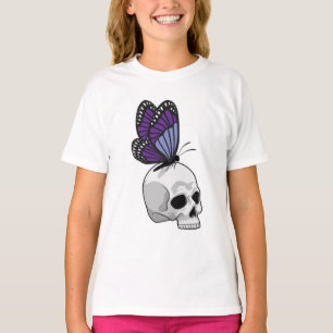 T-shirt Papillon avec crâne