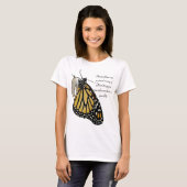T-shirt papillon avec devis motivationnel (Devant entier)
