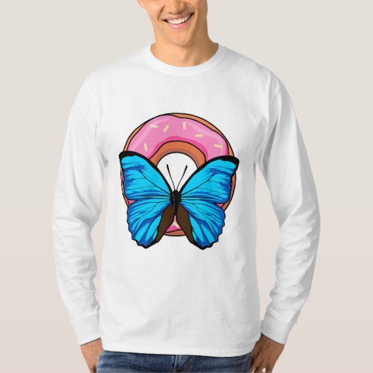 T-shirt Papillon avec Donut (Devant)