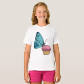 T-shirt Papillon avec muffin (Devant entier)