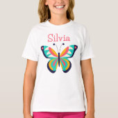 T-shirt Papillon avec nom (Devant)